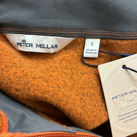 NWT Peter Millar Crown Men's Sweater Fleece Quarter Zip Large - Picture 13 of 15